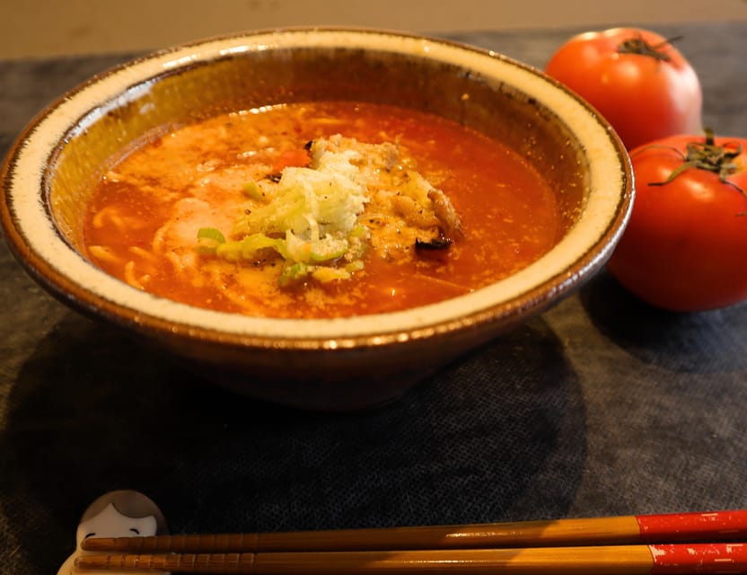 Osaka: Gluten-Free Ramen and Gyoza Cooking Class - Soy sauce ramen and a less common tomato version