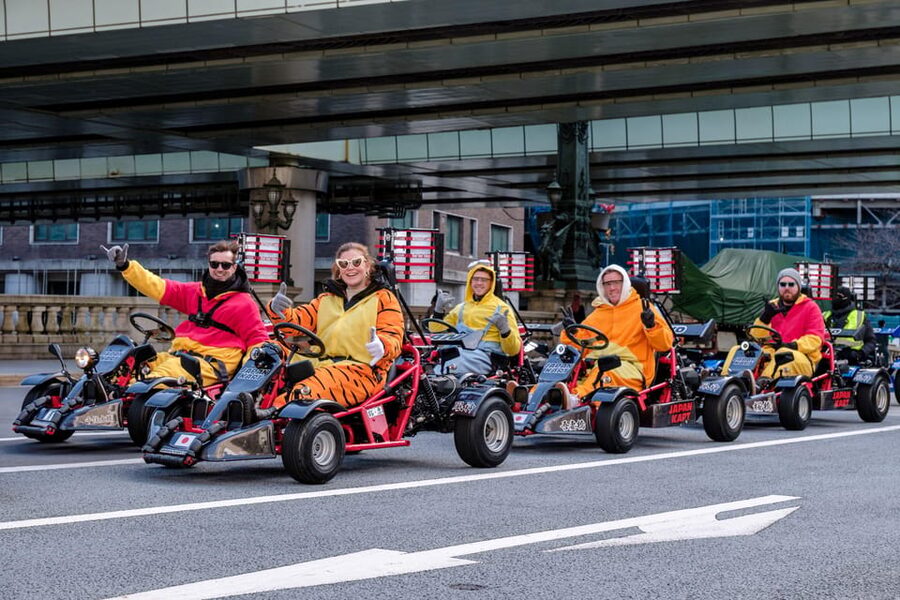 Osaka: Go Kart Tour on Osaka Streets with Guide - Costumes, helmets, and the first safety briefing