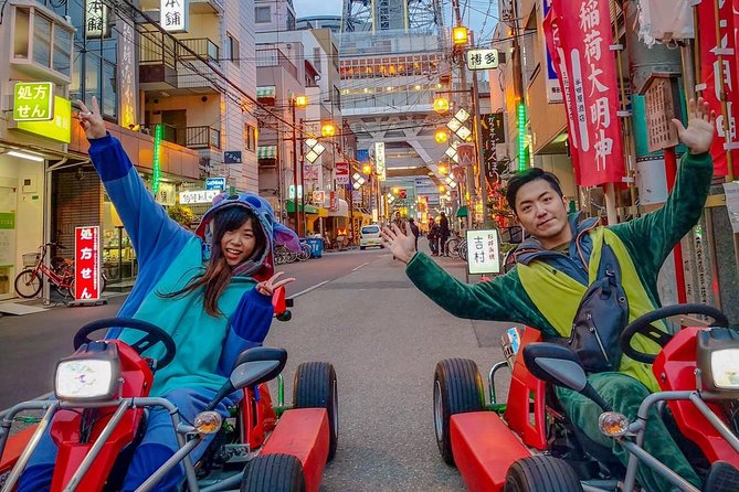 Osaka Go Karting Tour with Funny Costume - Narrow streets, American Quarter, and Kitashinchi