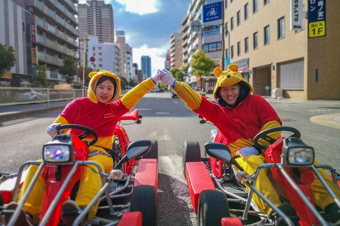 Osaka Go Karting Tour with Funny Costume - Choosing a costume and learning the kart