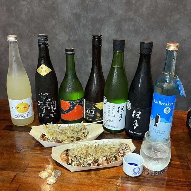 Osaka Sake Tasting with Takoyaki Cooking - Cooking takoyaki from batter to dinner