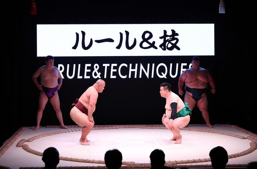 Osaka: Sumo Stage Show with Bento or Snack + Fight & Photo - Arriving at Namba Parks and finding the hall