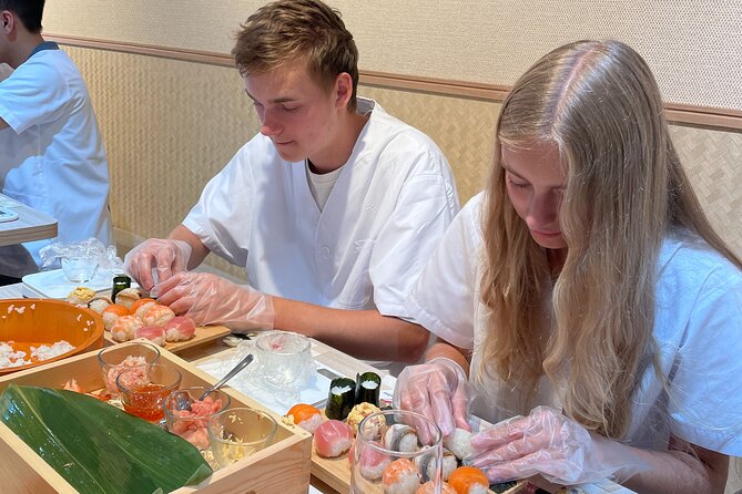 Osaka Sushi Making Class – Hands-On Nigiri & Rolls (Same-Day OK) - Eating the sushi you have just made