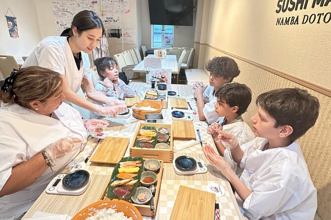 Osaka Sushi Making Class – Hands-On Nigiri & Rolls (Same-Day OK) - Shaping nigiri and making rolls by hand