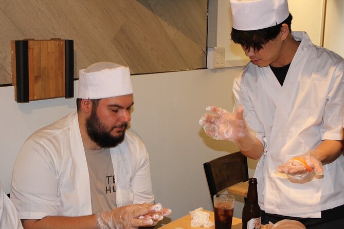 Osaka Sushi Making Experience - Sake, beer, and the food options