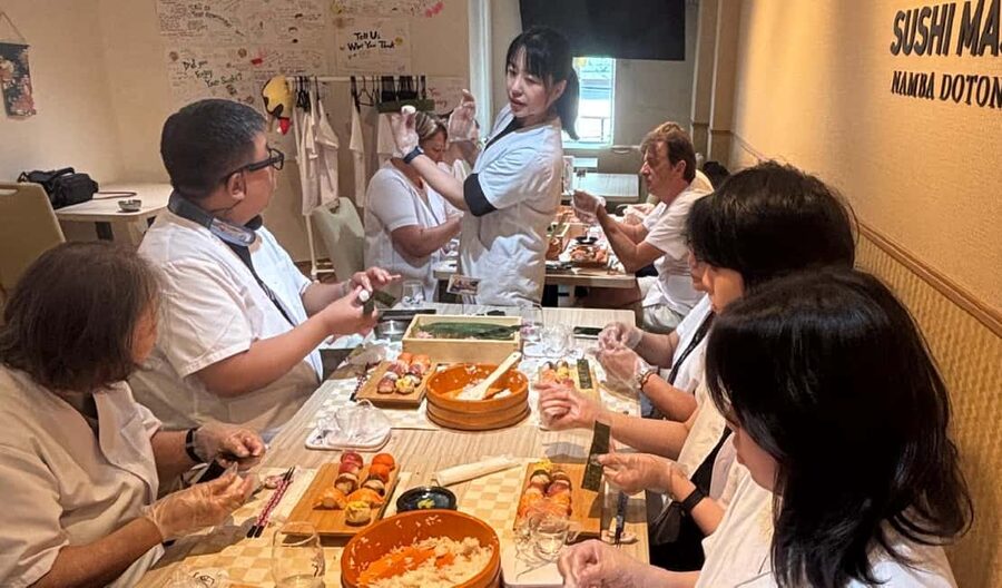 Osaka: Sushi Making in Spacious Studio (SAME-DAY OK!) - A Spacious Studio Near Namba Station