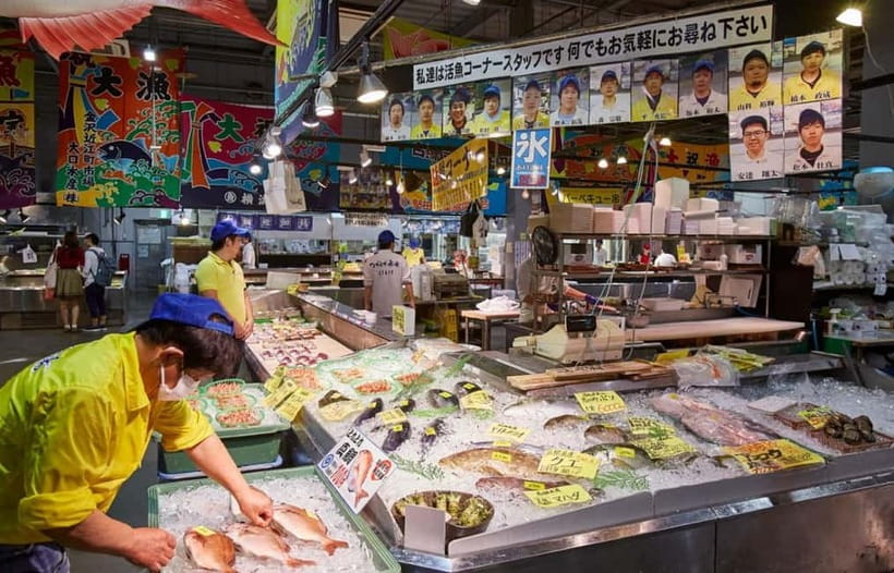 Osaka: Wakayama Cat Train, Seafood market, Hot Springs Tour - Shirahama’s hot spring pause