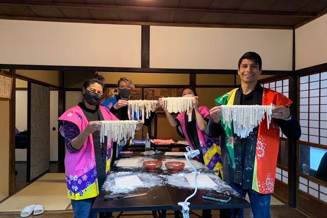 Private Cooking Class Udon in Kyoto Japan - The floury hands are part of the fun