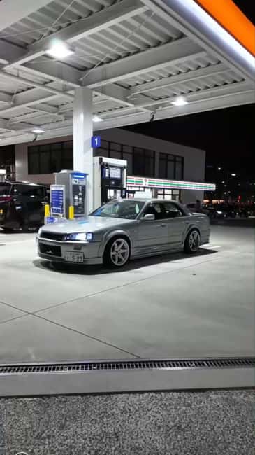 R34Skyline Daikoku PA Fast & Furious Private Experience - From central Tokyo to Autobacs Shinonome