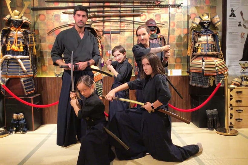 Samurai Ninja Museum Asakusa: Samurai Sword Lesson & Tour - Learning the katana routine with an English-speaking instructor