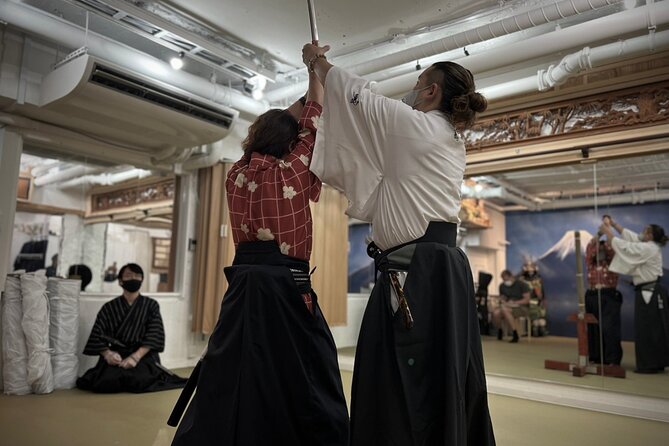 Samurai Training with Modern day Musashi in Kyoto - Yushin Sensei’s two-katana performance