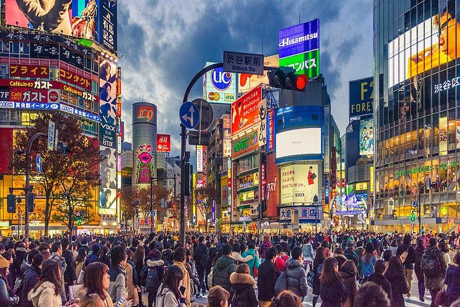 Shibuya All You Can Eat Best Food Tour The Original One in Tokyo - Shibuya Crossing, with time for one classic photo