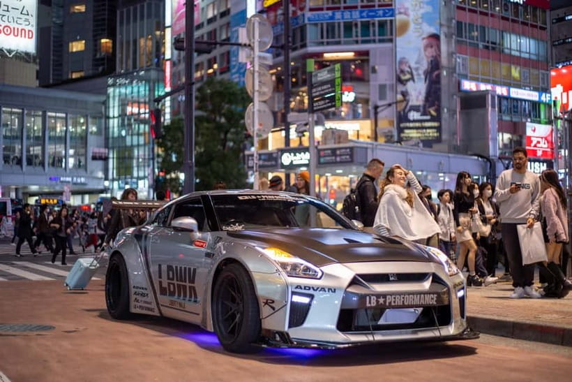 Shibuya City: Daikoku PA GT-R R35, R34, R33 or R32 Tour - Rainbow Bridge and Tokyo Tower photo stops
