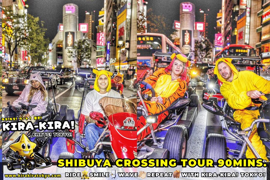 Shibuya Crossing x Tokyo Tower and more! Go-Kart Tour - Tokyo Tower and Roppongi: the first city views
