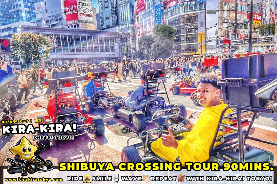 Shibuya Crossing x Tokyo Tower and more! Go-Kart Tour - Shibuya Crossing is the big finish