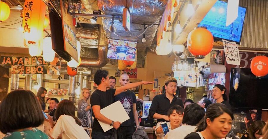 Shibuya Meltdown Night Tour: All-You-Can-Drink Bar Hopping - Second stop: the main meal and all-you-can-drink drinks
