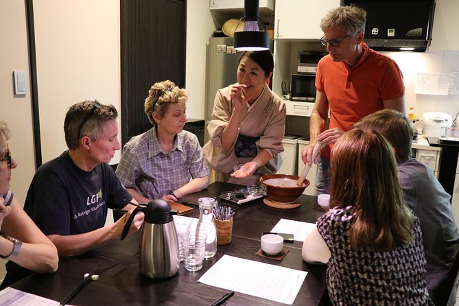Sushi - Authentic Japanese Cooking Class - the best souvenir from Kyoto! - Pickled ginger and soup make the meal more useful