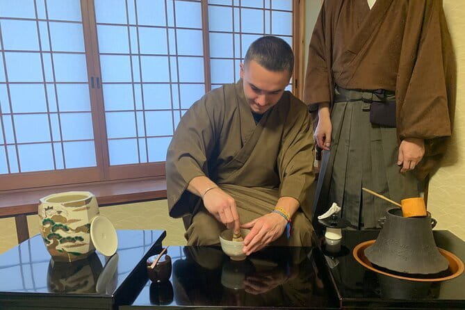 Tea Ceremony in 150 Years Old Townhouse with Tables and Chairs - Watching the ceremony, then taking part