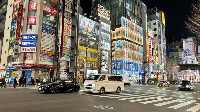 Tokyo: Akihabara, Shibuya, Karaoke & City Lights Night Tour - Meeting at Ueno Park after dark