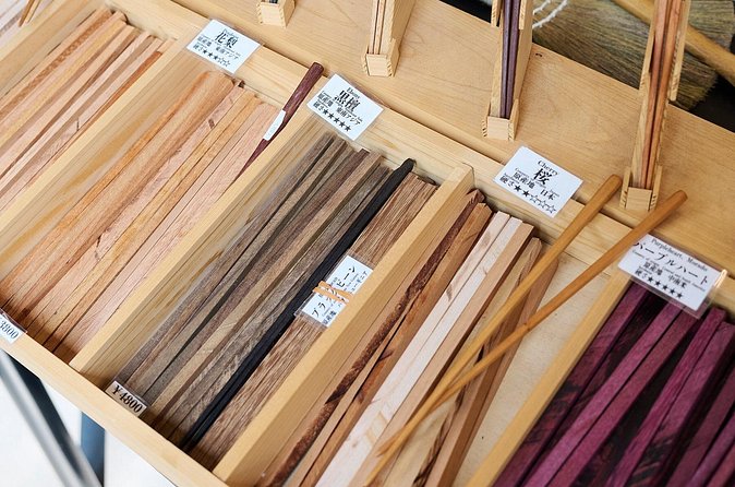 Tokyo Chopstick Making Workshop with Artisan - Choosing wood and managing the extra costs