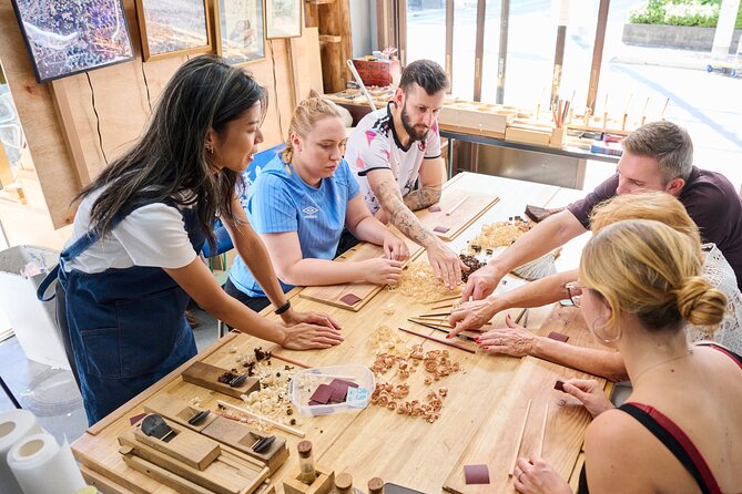 Tokyo: Chopstick Making Workshop with Artisan - Shaping the chopsticks with traditional tools