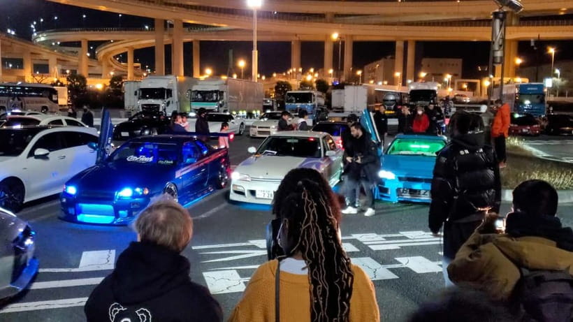 Tokyo: Daikoku JDM Car Meet in the Famous 303 600HP GTR R-35 - Timing, weather, and the limits of the car meet