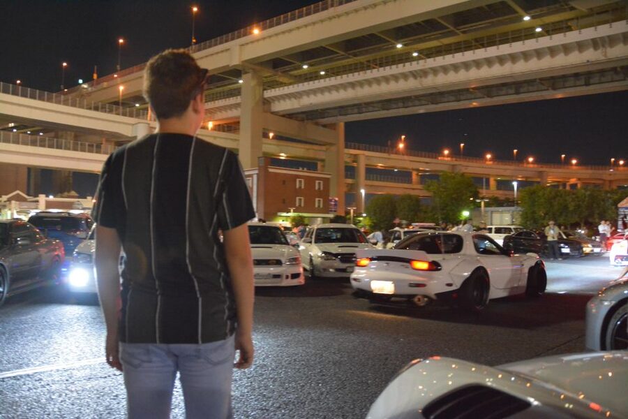Tokyo: Daikoku JDM Car Meet Tour + LibertyWalk & Autobacs! - Rainbow Bridge and the city-light views