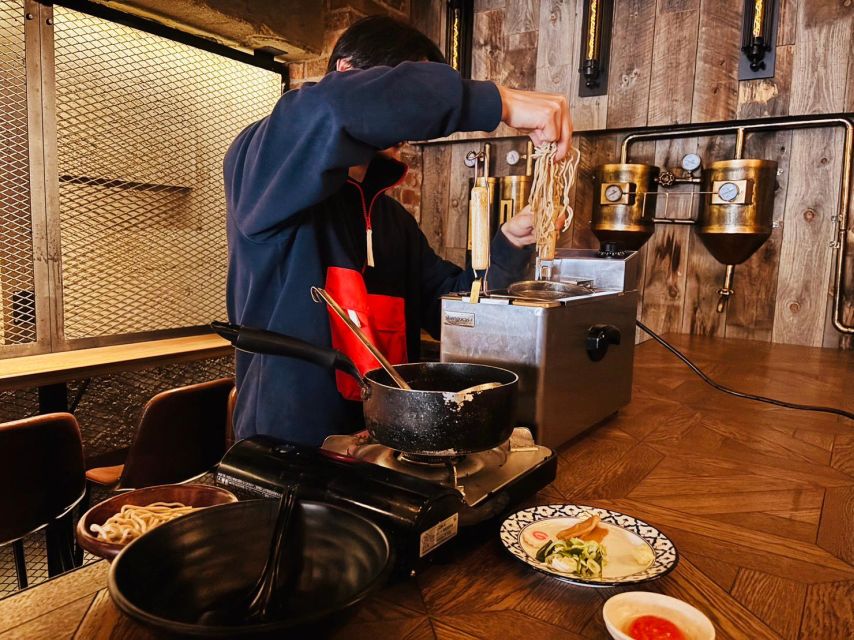 Tokyo: Easy Ramen Cooking Experience in Kabukicho, Shinjuku - A small bar above Kabukicho