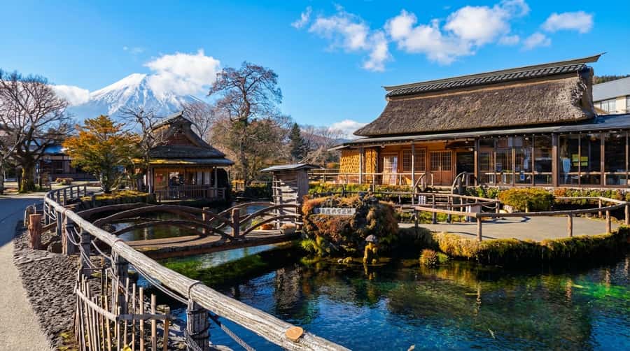 Tokyo: Full-Day Tour of the Six Majestic Spots of Mt Fuji - Oshino Hakkai: clear springs and old village details