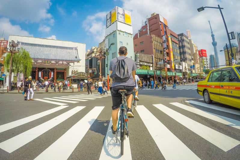 Tokyo: Hidden Gems Guided Bike Tour with Lunch - BANDAI figures and the first look at Asakusa