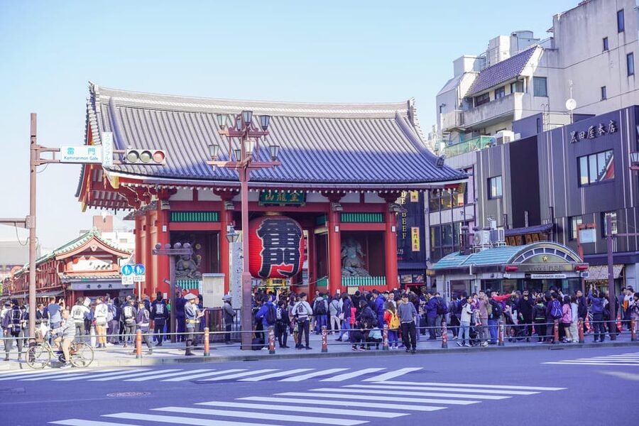 Tokyo: Hidden Gems Guided Bike Tour with Lunch - Crossing toward Ryogoku and the Tokyo Skytree view