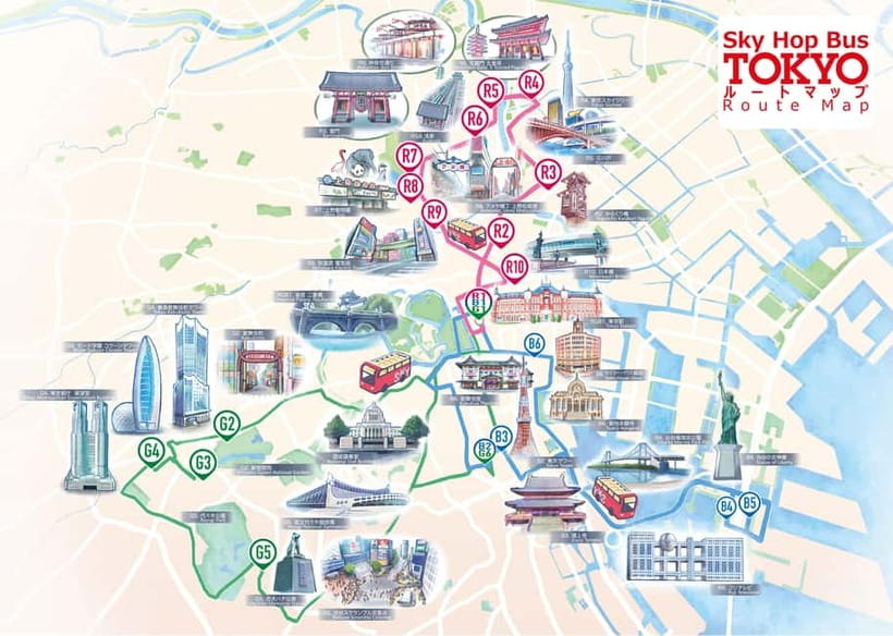 Tokyo: Hop-On Hop-Off Sightseeing Bus Ticket - Audio guides and the phone setup