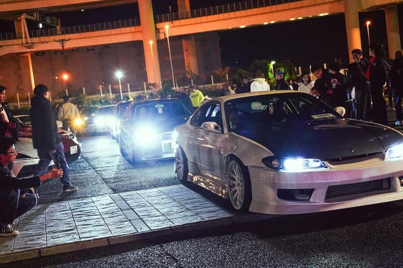 Tokyo: Legendary JDM CAR Daikoku Underground Meetup - Tokyo Tower finishes the evening with an easy photo stop