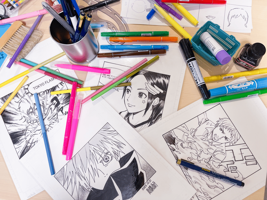 Tokyo: Manga Drawing Workshop Guided by Pro Manga Artist - Small groups, different ages, and mixed skill levels