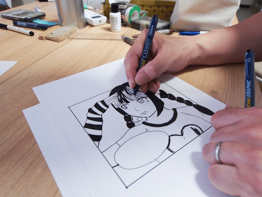 Tokyo: Manga Drawing Workshop Guided by Pro Manga Artist - Traditional tools are part of the lesson