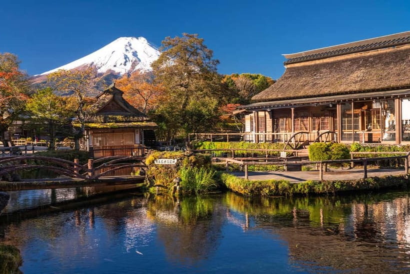 Tokyo: Mt. Fuji, Arakurayama Sengen Park, Oshino Hakkai Tour - Oshino Hakkai and its eight spring ponds
