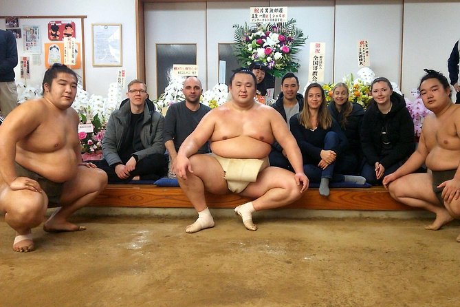 Tokyo Ryogoku Sumo Morning Practice + Photo Shoot with Wrestlers - The short Ryogoku walk after practice