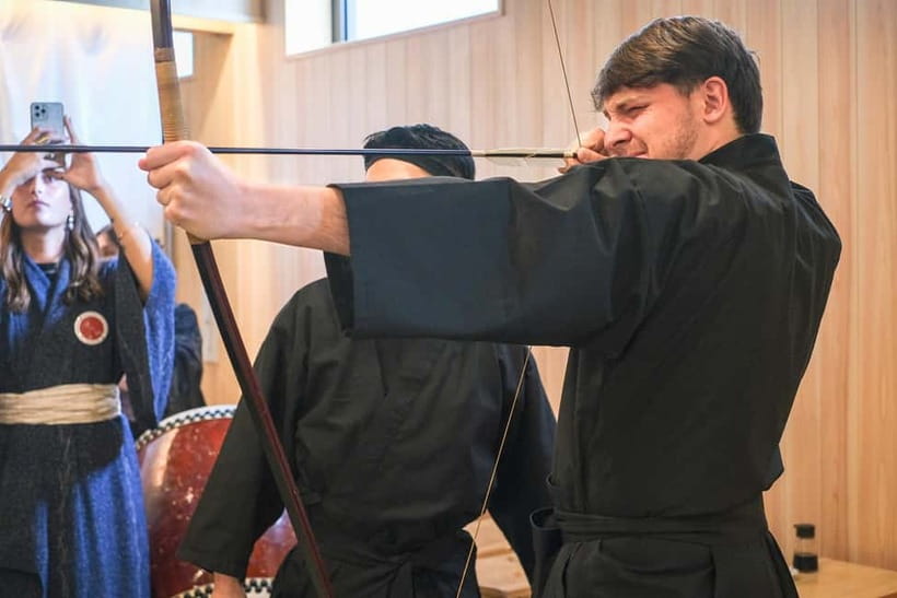 Tokyo Samurai Experience: Kyudo (Archery) and Swordsmanship - Changing into a samurai in central Asakusa