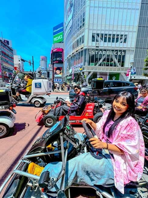 Tokyo: Shibuya and Shinjuku Streets Guided Go-Karting Tour - Harajuku adds style and street energy