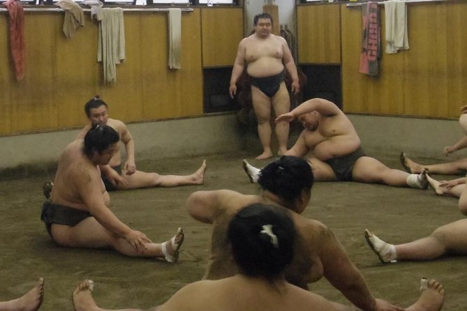 Tokyo Sumo Morning Practice Tour at Stable - Sitting close to the ring