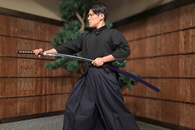Tokyo Sword Experience - includes Museum Ticket/Ninja Experience - Putting on the hakama
