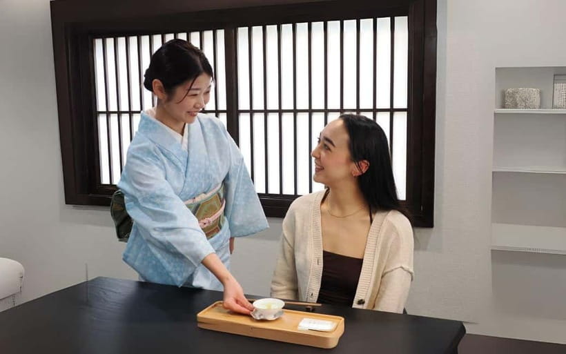 Tokyo: Traditional Tea Ceremony with a Tea Master - Gyokuro, tea leaves, and seasonal wagashi
