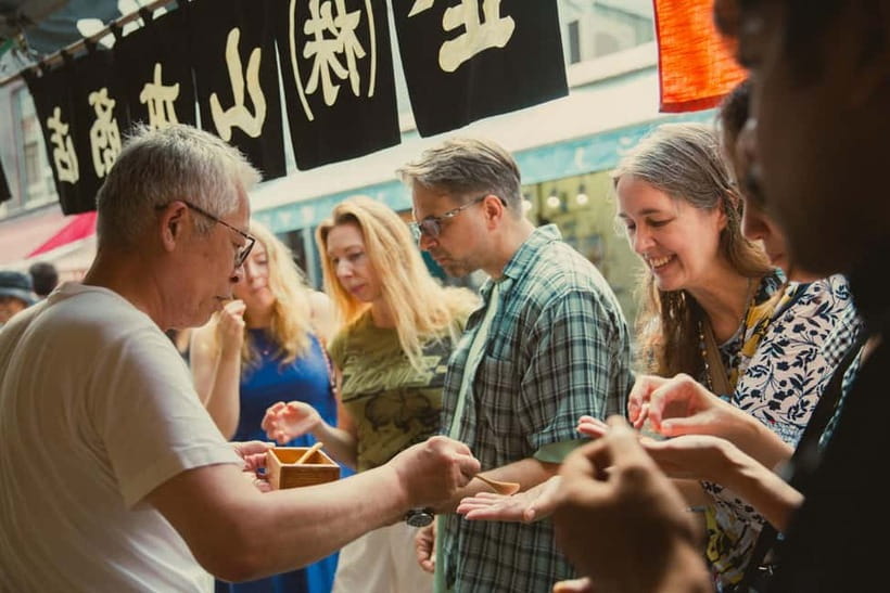 Tokyo: Tsukiji Fish Market Culture Tour with Sashimi Tasting - Starting at Hongwan-ji or Bon Marche