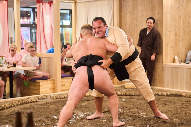 TokyoSumoShow, ChickenHotPot, and Mochi-Pounding by Pro Wrestlers - The Sumo Show Brings Real Athletic Skill