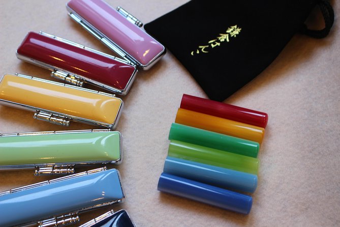 Your Own HANKO Name Seal Activity in Kamakura. - Step two: shaping your name in katakana